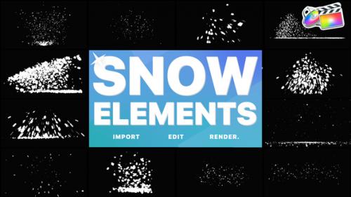 Videohive - Christmas Snow Elements | FCPX - 34911632 - 34911632