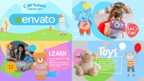 Videohive - Cartoon Characters Slideshow for FCPX - 35724757 - 35724757