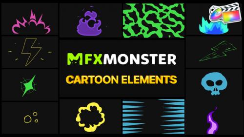 Videohive - Cartoon And Scribble Elements | FCPX - 37803375 - 37803375