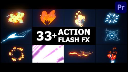 Videohive - Action Flash FX Overlays | Premiere Pro MOGRT - 43037516 - 43037516