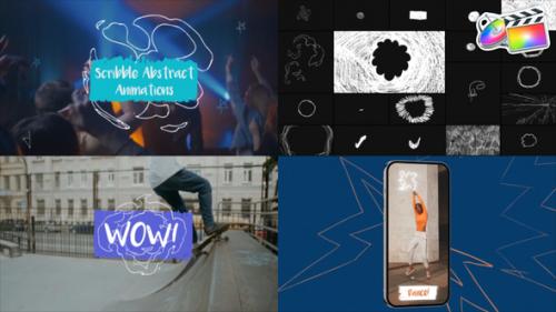 Videohive - Scribble Abstract Animations for FCPX - 43086334 - 43086334