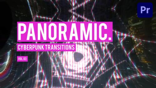 Videohive - Cyberpunk Panoramic Transitions for Premiere Pro Vol. 03 - 47728354 - 47728354