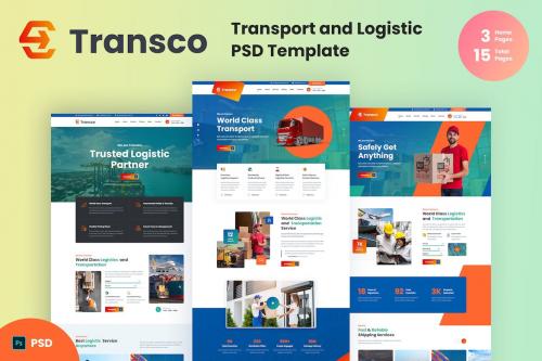 Transco - Transport and Logistic Psd Template