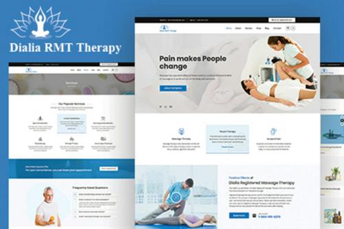 Dialia - Registered Massage Therapy PSD Template