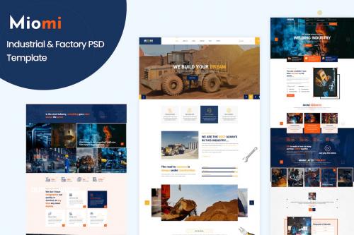 Miomi-Industrial & Factory PSD Template