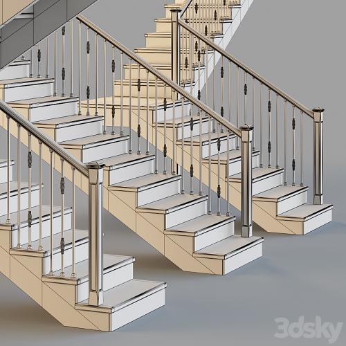 Wooden stairs for a private house 3