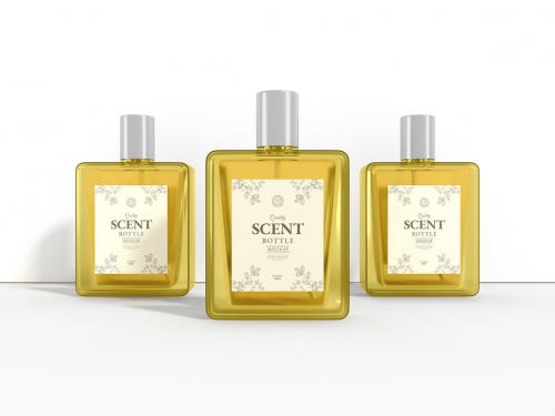 Luxury Perfume Spray Bottle Packaging Mockup Set