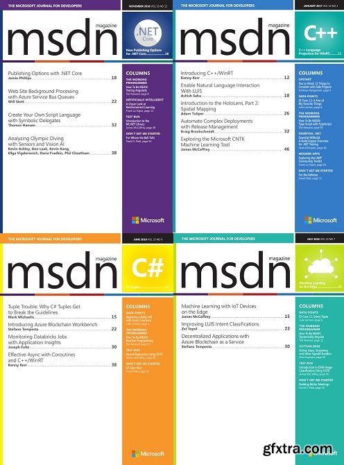 MSDN Magazine 2018 Full Year Collection