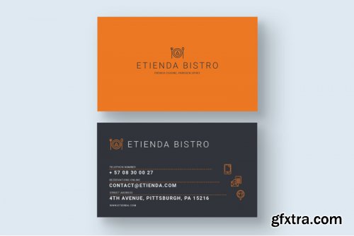 French Gourmet Bistro- Business Card
