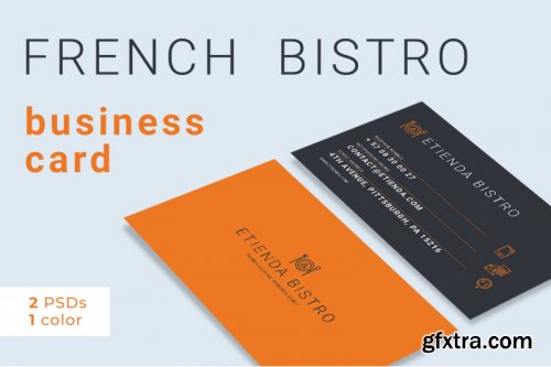 French Gourmet Bistro- Business Card