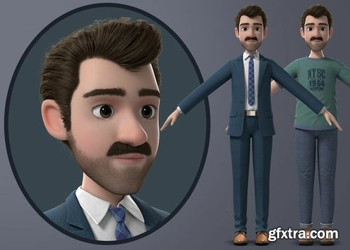 Cgtrader - Cartoon Man 3D model