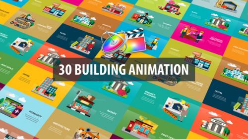 Videohive - Building Animation | Apple Motion & FCPX - 32526241 - 32526241
