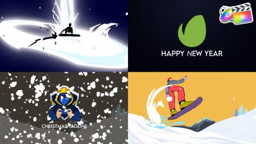 Videohive - Snowboard Logo Pack | FCPX - 35406166 - 35406166