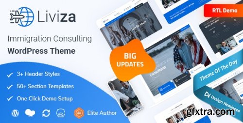 Themeforest - Liviza - Immigration Consulting WordPress Theme v3.1 - 25612762 - Nulled
