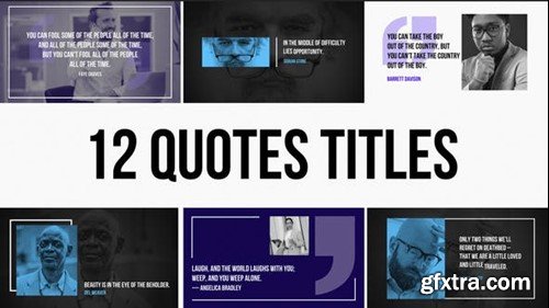 Videohive Quotes Titles Pack 43420232