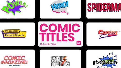 Videohive Comic Titles for After Effects 45671880
