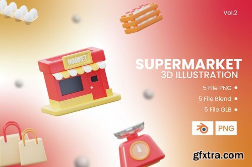 3D Supermarket Icon Vol.2 33279XT