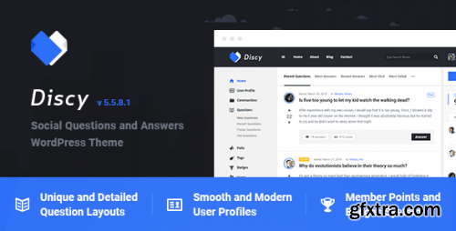 Themeforest - Discy - Social Questions and Answers WordPress Theme 19281265 v5.5.9 - Nulled