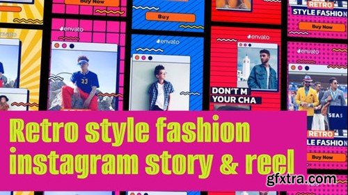 Videohive Retro Stlye Fashion Instagram Reel ans Vertical Stories 47515233