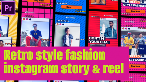 Videohive - Retro Stlye Fashion Instagram Reel ans Vertical Stories | MOGRT - 47547771 - 47547771