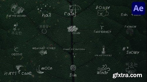 Videohive Weather Titles for After Effects 47622000
