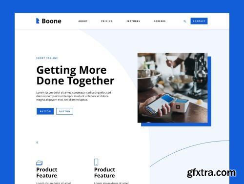 Boone – XD Landing Page Template Ui8.netBoone – XD Landing Page Template Ui8.net