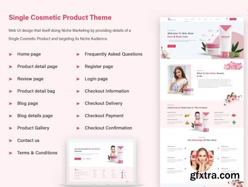 Beautify - Landing Page Design For cosmetic products Ui8.net
