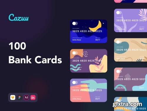 Cazuu - 100 Bank Cards Ui8.net