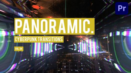 Videohive - Cyberpunk Panoramic Transitions for Premiere Pro Vol. 04 - 47728386 - 47728386