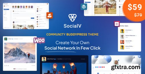 Themeforest - SocialV - Social Network and Community BuddyPress Theme 38612588 v2.0.2 - Nulled