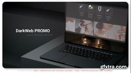 Videohive Dark Web Promo - Laptop Mockup 50778523