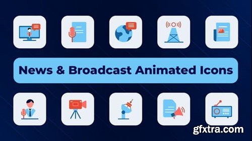 Videohive News & Broadcast Animated Icons 50921242