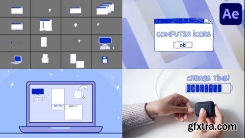 Videohive Computer Interface Icons Hand Drawn for After Effects 50840791
