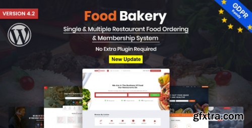 Themeforest - FoodBakery | Delivery Restaurant Directory WordPress Theme 18970331 v4.3 - Nulled